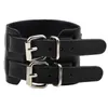 Outstanding Vintage Brown Black Wide Belt Style Genuine Leather Bracelet Cuff Bangle Cool Punk Rock Tribe Adjustable Wristband Men Bracelet