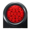 Truck Rear Tail 19 LEDS Round Reflector Brake Stop Marker Light Indicator 24V Plastic Rubber 1PC Red Yellow White