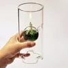 Fashion Super BeautyCreative Transparent Glass Cylinder Oil Lamp flaskor Blomma Holder Egenskaper Bröllop Dekorativ ljusstake Candelabra