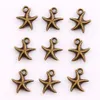 Corrugation Starfish Sea Star Charm Beads Fashion 14x16mm Antique Silver/Bronze Pendants Alloy Handmade Jewelry DIY L014