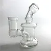 3.2 polegada mini bongos de mão novo design pyrex grosso bongo de vidro transparente com 10mm 14mm feminino disjuntor bong para fumar