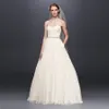 Enkel designer ny! Lace Sweetheart Wedding A-Line Ruched Bodice Flattering Vestido de Noiva Bridal Gowns WG3829