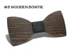 나무 Bowtie 20 스타일 수제 빈티지 전통 신사 숙녀를위한 Bowknot 완료 나무 활 넥타이 12 * 5.5cm 어른 용