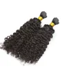 Mongolisk afro kinky lockigt mänskligt hår flätande hår bulk ingen fästning 100 g grad 6a obearbetat naturligt svart hår1009190