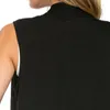 المرأة بلا أكمام سترة لينة قميص سترة طويلة قمم معطف صدرية