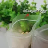 18 * 26 + 4cm Frosted Surface Clear Plastic Zip Packing Tassen Stand-up Pouch Resealable Food Storage Packaging Spot 100 / Pakket
