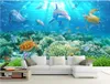 HD Underwater World 3D Backdrop Wall mural 3d wallpaper 3d wall papers for tv backdrop