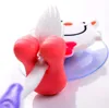 Gratis frakt söt tecknad sugare tandborste hållare sug krokar Badrumsuppsättning tillbehör miljövänligt
