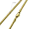 Eleganta smycken 18k gult guldfyllt halsband 45cm längd n270
