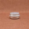 Aluminum Jar Empty Cosmetic Lotion Cream Silver Container Refillable Lip Oil Batom Travel set Tins Bottles 5~50g