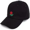 Sommarblomma broderi krökt sommar snapback baseball kepsar kvinnor män hip hop hatt