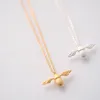 Mode Nieuwe Hoge Kwaliteit Leuke Bee Ketting Fijne Sieraden Zilver Goud Kleur Honey Bee Hanger Ketting Voor Vrouwen Popular7040499