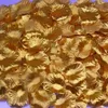 Hot Sell Gold Silver Satin Rose Petals Bröllop Engagerade Blommor Favoriter Dekoration Blommor Kronblad Bröllop Tillbehör