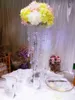 Najnowszy produkt! Tall Akrylowy Kwiat Stojaki Centerpieces weselne do dekoracji wesel