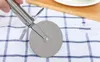 Fashion matel 430 Stainless steel Round knife pizza cutters & wheels pizza tools baking toolstableware support wholesale or custom 10ps/lot