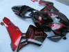 Kit carenatura per stampaggio ad iniezione per Honda CBR600RR 05 06 set carenature nere fiamme rosse CBR600RR 2005 2006 OT03
