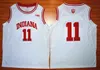 Mens 1981 Vintage Indiana Hoosiers Isiah Thomas 11 대학 농구 저지 홈 레드 스티치 셔츠 S-XXL