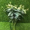 Artificial Eucalyptus Plant Greenery Simulation Green Eucalyptus Coins Grass Plastic Plants 47cm for Green Wall Decoration