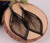 Beautiful Elegant Handcraft Thread Leaf Dangle Drop Hook Earrings Jewelry for girlfriend birthday gift free shipping