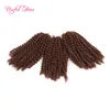 wholesale 8 pouces Malibob crochet cheveux pour les femmes noires Kinky Curly marley tressage Extension de cheveux synthétiques marlybob Crochet tresses cheveux