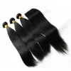 ELIBESS Brazilian Virgin Hair Bundels met Sluiting 3 Bundels Brazilian Straight met Sluiting Human Hair Extension Brazilian Hair Weave