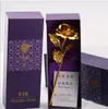 Экологичный День рождения Свадьбы GIF, 24k Руководство Golden Rose Любитель цветы Золото Погруженного Роза, Искусственный цветок золото окрашены украшения