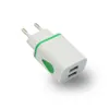 Waterdrop Dual USB Port Wall Charger 1A EU US PLUG Адаптер для смартфонной клавиатуры 100pcs / lot