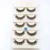 False Eyelashes Soft Long Messy Cross Thick 8 Styles 5 Pairs/Pack Beauty Tools Nautral 3D Handmade Lashes for Makeup