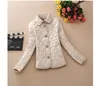 Wholesale- Women Jacket Winter Autumn Coat Brand Design Fashion Cotton Slim British Style Plaid Quilting Padded Parkas1