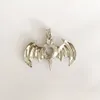 Ny design 18kgp Cool Bat Locket Cages, Pearl Gem Bead Cur Pendant Mountings, DIY Fashion Smycken Making