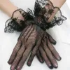 Wholesale Cheap New Bride Lace Bride Bridal Wedding Gloves Bow Tie Mesh Accessories for for wedding formal party