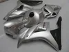 100% passform för Honda Fairings CBR1000RR 06 07 Silver Black Injection Mote Fairing Kit CBR1000RR 2006 2007 OT34