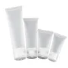 Atacado - Recipientes de loção de creme cosmético de tubo transparente vazio para viagem Garrafas recarregáveis 20ml/ 30ml/ 50ml/ 100ml 5 pçs/lote