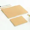 Partihandel-Solid Färg Kraft Cover Scribblers Blank Notebook 2017 Sketch Book Caderno Escolar Rough Inte Boka Scribing Memo Pad Sketchbooks