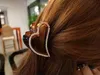 Lady Heart kształt czarny kryształowy rhinestone pazur fryzury klip do fryzjerskiej fryzjer