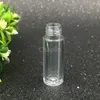 0.8 ML 미니 빈 지우기 입술 광택 튜브 50x13mm 블랙 실버 골드 캡 플라스틱 립 밤 병 립스틱 샘플 선물 컨테이너