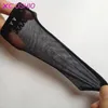 1pcs Cock Sleeve Male Onani Sleeves Leksaker Vuxen Sexleksaker för Man Sexig Penis Cover Glove Men Thongs Underkläder Silk G-String 0701