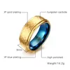 Ny design mode guldpläterad man kvinnor dam våren volfram stål ringar 3d cool enkla volfram karbid ringar för män smycken