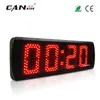 [Ganxin] Hot Verkoop 5 Inch 4 cijfers Semi-Outdoor LED Display Wandklok met Black Aluminium Frame Timer Countdown and Countrup-functie