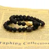 Religiösa Smycken 10st / Lot Dignified Buddha Head Armband Tillverkade med 8mm Naturlig Matt Agate Stone Pärlor