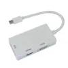 3 in 1 Displayport MINI DP a HDMI DVI VGA Converter Cavo adattatore per PC Laptop Apple Macbook