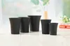 Mini pot de fleur en plastique noir et blanc, pour la maison, le bureau, l'intérieur, décoration de jardin, conteneur de racines, 6436197