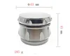 Herb Grinder 4 lagen 63mm mentale zinklegering slijpmachines voor droge tabak kruiden kruidenmolen pollen catcher crusher-slijper