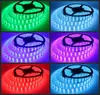 Edison2011 12v 5M 5050 Dubbele rij SMD Tube 600 LED's Waterdichte LED Strip Licht Warm Wit Geel Geel Kleurrijk RGB LED-licht