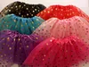 Nouvelle vente or à pois enfant filles tutus jupe robes de danse doux ballet jupe enfants pettiskirt vêtements