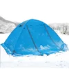 Groothandel- Flytop Wintertent 2Persons Toeristische aluminium Pole Dubbele laag Dubbele deur Windvrije proof Professional Camping Tent 3Colors