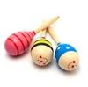Sıcak Satılık Bebek Ahşap Oyuncak Rattle Bebek sevimli Çıngırak oyuncaklar Orff müzik aletleri Eğitici Oyuncaklar Mini bebek Ahşap çekiç hediye