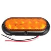 1pcs 12V 10LED 6 타원형 LED 트럭 트레일러 스톱 턴 브레이크 테일 라이트 워밍밍 라이트 292K