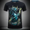 Fat mens verão tees camiseta correndo camisas streetwear roupas de grife de manga curta personalidade 3d t camisas plus size impressão solta para homens