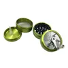 4 Layers Sharpstone Grinders 63mm Metal Herb Crushers Handle Rolling Pollen Hand Crank Tobacco Smoking sawtooth Grinder